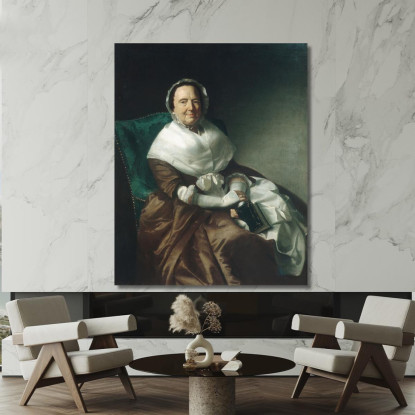 Signora Sylvanus Bourne John Singleton Copley jsg47 quadro stampato su tela