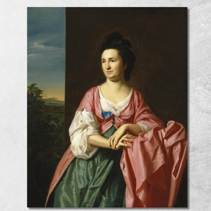 Signora Sylvester Gardiner Nata Abigail Pickman Precedentemente Signora William Eppes John Singleton Copley jsg48 quadro stampa