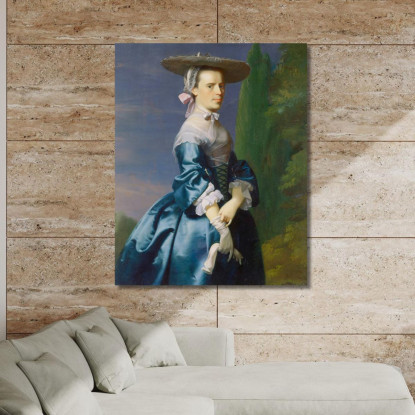 Ritratto Di Sarah Allen Nata Sargent John Singleton Copley jsg57 quadro stampato su tela