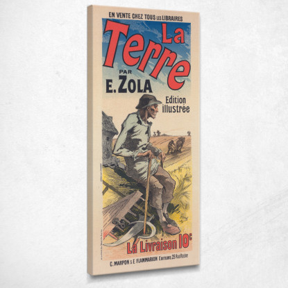 Terra Jules Chéret jch58 quadro stampato su tela