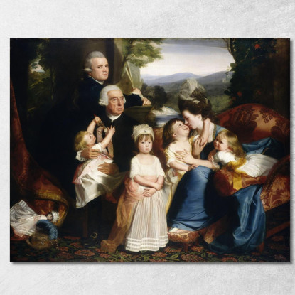 La Famiglia Copley John Singleton Copley jsg64 quadro stampato su tela