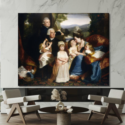 La Famiglia Copley John Singleton Copley jsg64 quadro stampato su tela