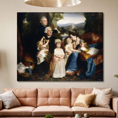 La Famiglia Copley John Singleton Copley jsg64 quadro stampato su tela