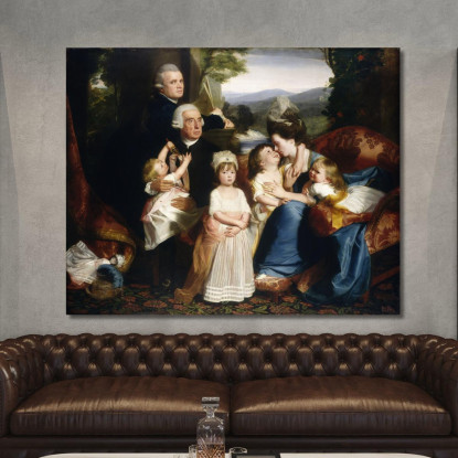 La Famiglia Copley John Singleton Copley jsg64 quadro stampato su tela