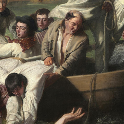 Watson E Lo Squalo John Singleton Copley jsg67 quadro stampato su tela