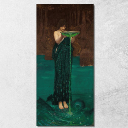 Circe Invidiosa John William Waterhouse jww7 quadro stampato su tela