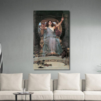 Circe Che Offre La Coppa A Ulisse John William Waterhouse jww8 quadro stampato su tela