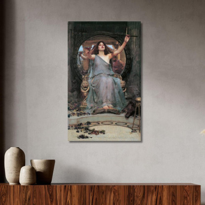 Circe Che Offre La Coppa A Ulisse John William Waterhouse jww8 quadro stampato su tela