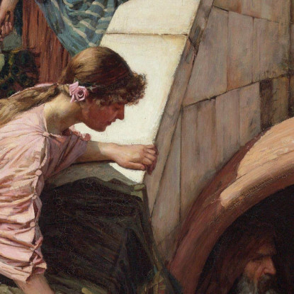 Diogene John William Waterhouse jww10 quadro stampato su tela