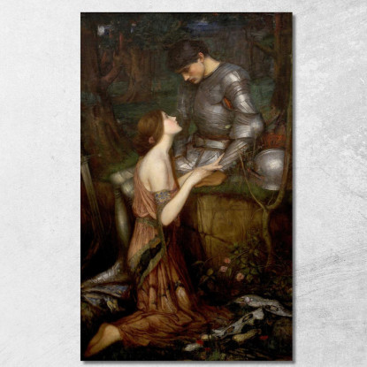 Lamia John William Waterhouse jww22 quadro stampato su tela