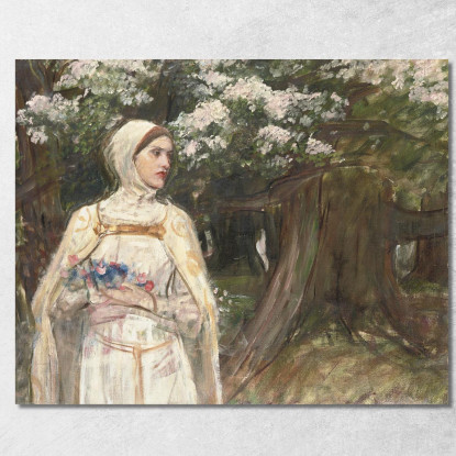Matilda John William Waterhouse jww23 quadro stampato su tela
