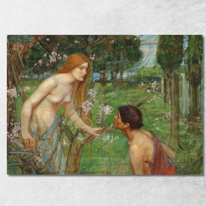 Studio Per 'Fillide E Demofonte' John William Waterhouse jww31 quadro stampato su tela