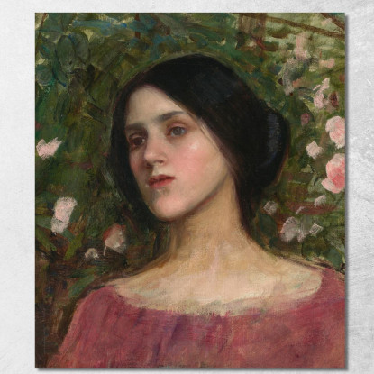Il Pergolato Di Rose John William Waterhouse jww36 quadro stampato su tela