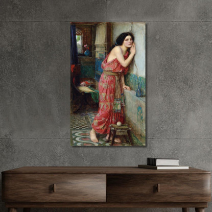 Tisbe John William Waterhouse jww39 quadro stampato su tela