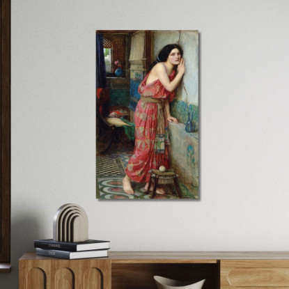 Tisbe John William Waterhouse jww39 quadro stampato su tela