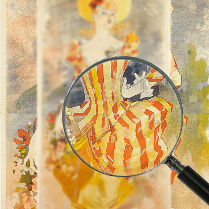 Libreria Ed.Risposta Jules Chéret jch68 quadro stampato su tela