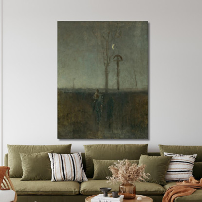 Paesaggio Con Cavaliere Ladislav Mednyánszky lmd38 quadro stampato su tela