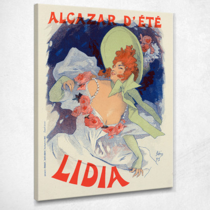 Lidia Jules Chéret jch69 quadro stampato su tela