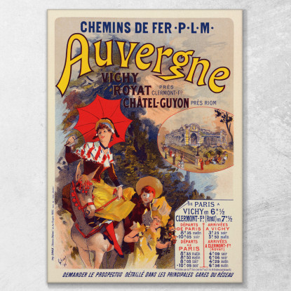 Alvernia Jules Chéret jch73 quadro stampato su tela