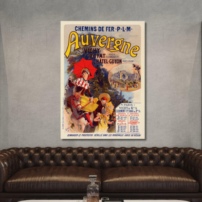Alvernia Jules Chéret jch73 quadro stampato su tela