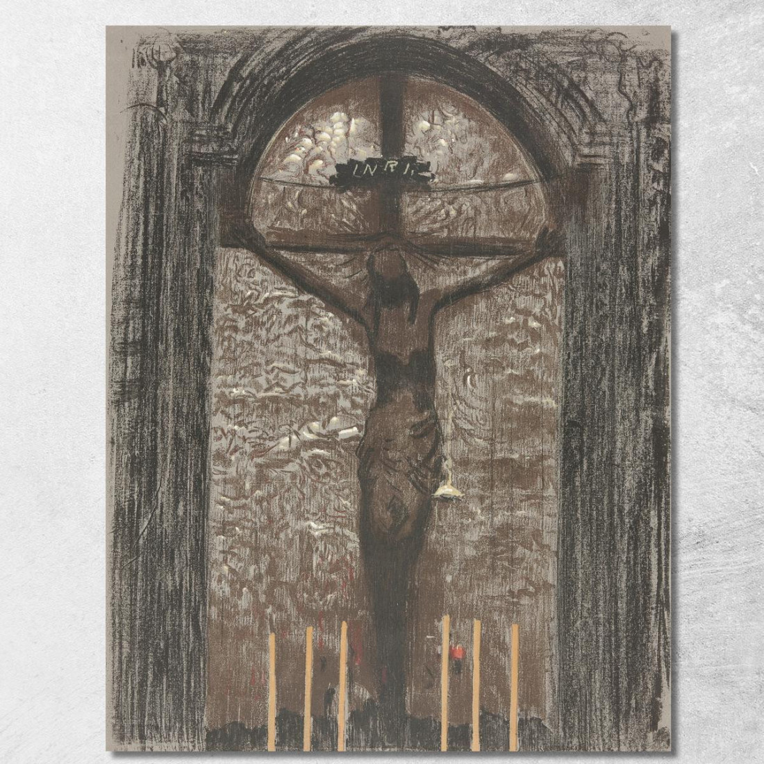 Chrystus Leon Wyczółkowski lwy8 quadro stampato su tela