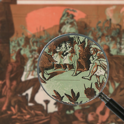 Orfeo All'Inferno Bouffes Parisiens Jules Chéret jch83 quadro stampato su tela