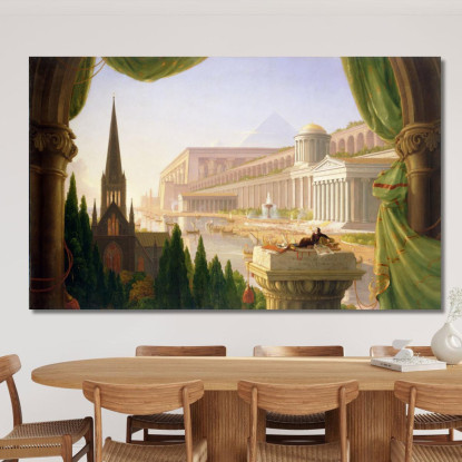 Il Sogno Dell'Architetto Thomas Cole tcl6 quadro stampato su tela