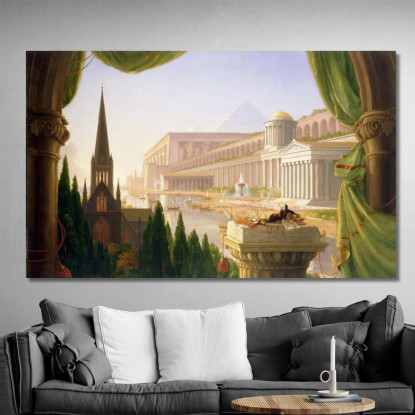 Il Sogno Dell'Architetto Thomas Cole tcl6 quadro stampato su tela