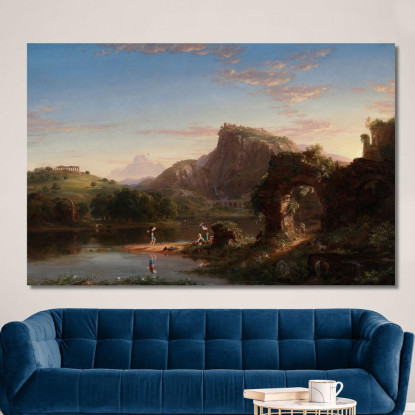 L'Allegro 2 Thomas Cole tcl23 quadro stampato su tela