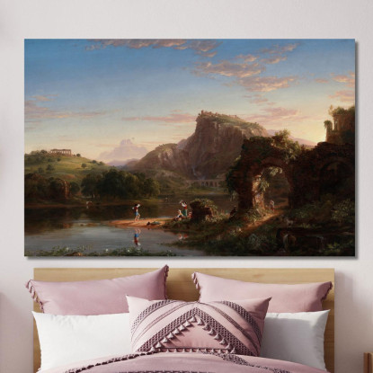 L'Allegro 2 Thomas Cole tcl23 quadro stampato su tela