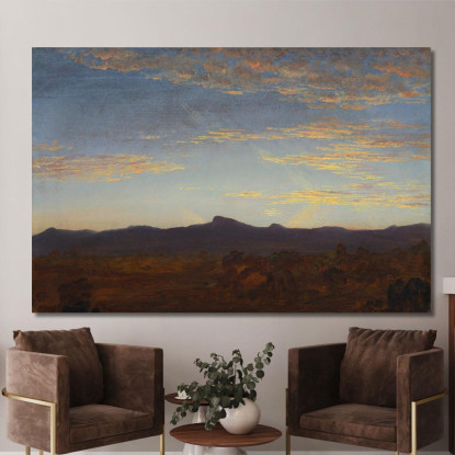 Studio Per "Catskill Creek" Thomas Cole tcl29 quadro stampato su tela