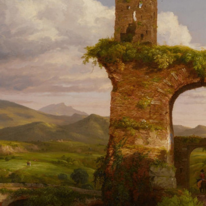 L'Arco Di Nerone Thomas Cole tcl31 quadro stampato su tela