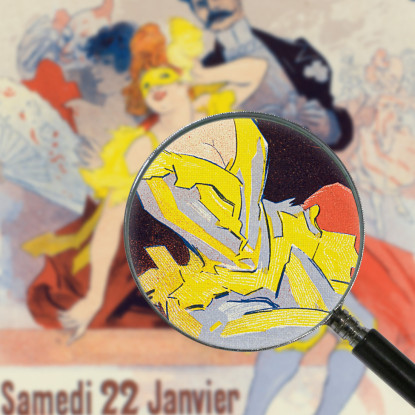 Locandina Del 1° Ballo In Maschera La Grande Festa All'Opera Il 22 Gennaio Jules Chéret jch95 quadro stampato su tela