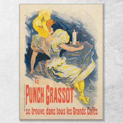 Pugno Grasso Jules Chéret jch97 quadro stampato su tela