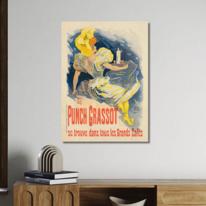 Pugno Grasso Jules Chéret jch97 quadro stampato su tela