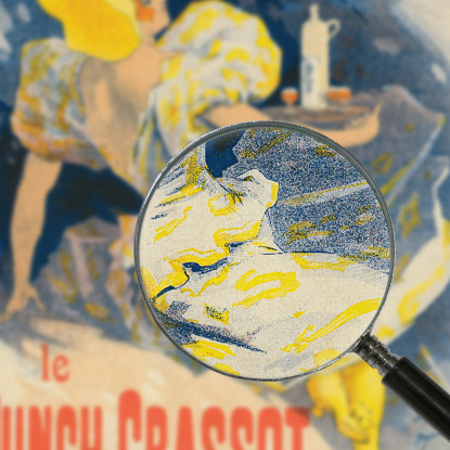 Pugno Grasso Jules Chéret jch97 quadro stampato su tela