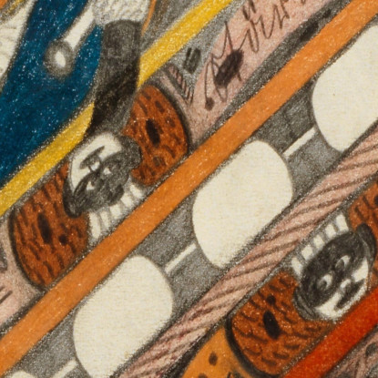 Il Quarantt Zohrn Detto Anche Zohohrn E Ziohn Stella Gigante Adolf Wölfli awl7 quadro stampato su tela