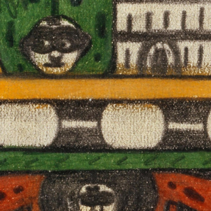 Il Zohrn Schiiga E Il Cacciatore Di Terra Adolf Wölfli awl9 quadro stampato su tela