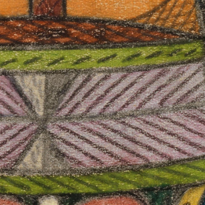 La Campana Arm - Sund'R A Breslavia Nella Città Adolf Wölfli awl11 quadro stampato su tela