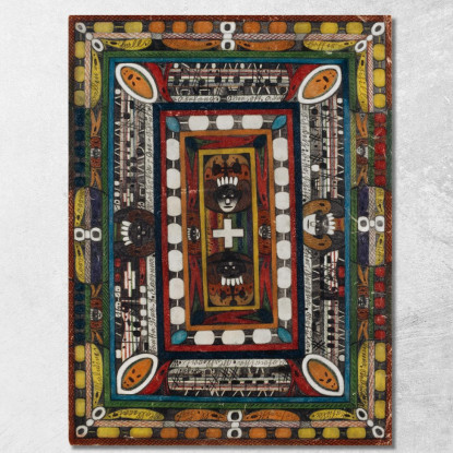 L'Isola Di Commercio Affari E Industria Di Corfù Nel Mar Baltico Adolf Wölfli awl14 quadro stampato su tela