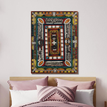 L'Isola Di Commercio Affari E Industria Di Corfù Nel Mar Baltico Adolf Wölfli awl14 quadro stampato su tela