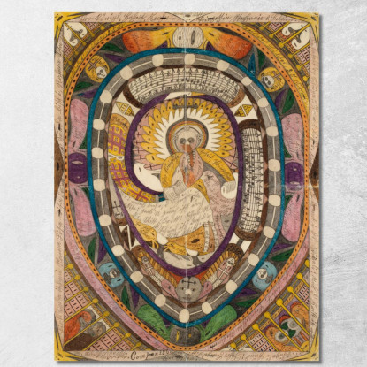 Sua Altezza Reale La Principessa Stefania Del Belgio Europa E Il Serpente Ramonion Adolf Wölfli awl22 quadro stampato su tela