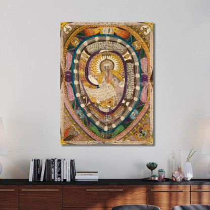 Sua Altezza Reale La Principessa Stefania Del Belgio Europa E Il Serpente Ramonion Adolf Wölfli awl22 quadro stampato su tela