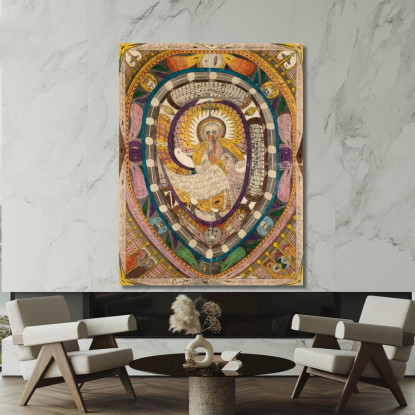 Sua Altezza Reale La Principessa Stefania Del Belgio Europa E Il Serpente Ramonion Adolf Wölfli awl22 quadro stampato su tela