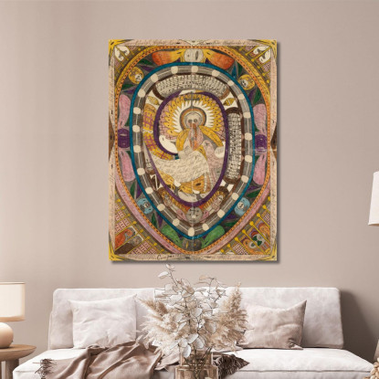 Sua Altezza Reale La Principessa Stefania Del Belgio Europa E Il Serpente Ramonion Adolf Wölfli awl22 quadro stampato su tela