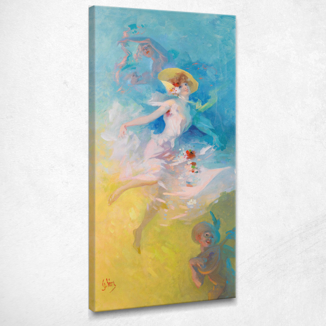 Le Farandole Jules Chéret jch108 quadro stampato su tela