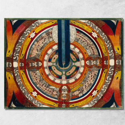 Festa Imperiale E Reale Del Tiro A Segno Ad Ada Kalch - Skt. Adolf - Anello - Nord Adolf Wölfli awl24 quadro stampato su tela