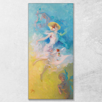 Le Farandole Jules Chéret jch108 quadro stampato su tela