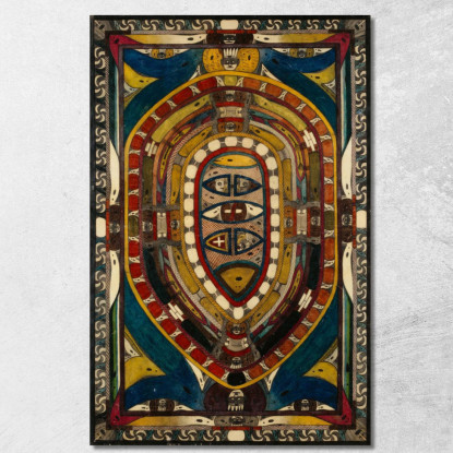 Noga - Uovo: Il Villaggio Più Grande Di Tutta La Terra Villerville Adolf Wölfli awl28 quadro stampato su tela