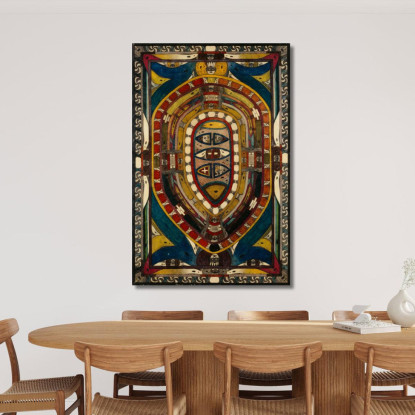 Noga - Uovo: Il Villaggio Più Grande Di Tutta La Terra Villerville Adolf Wölfli awl28 quadro stampato su tela